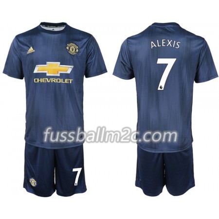 Fußballtrikots Manchester United ALEXIS 7 Kinder Ausweich Trikotsatz 2018-2019